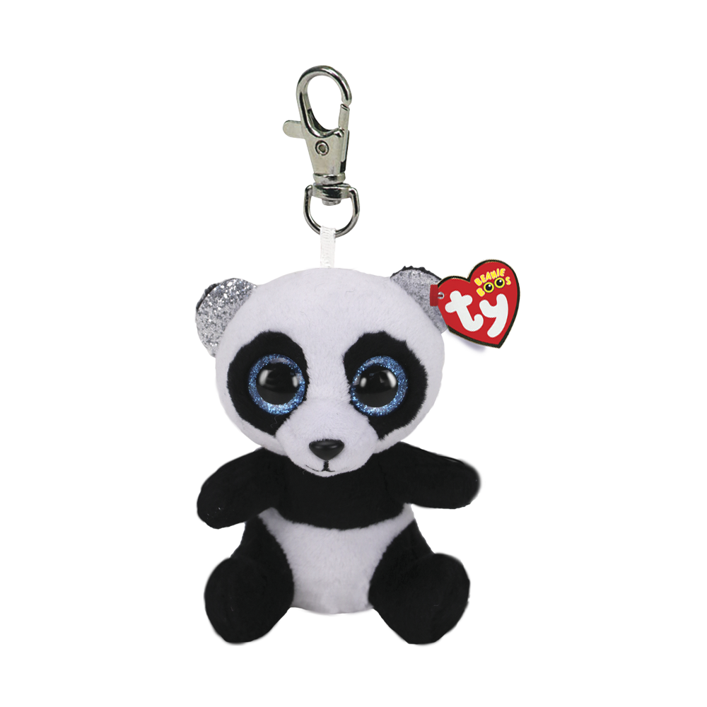 TY Beanie Boo's with Clip - BAMBOO - PANDA - Birthday JUNE 7 - BRAND NEW