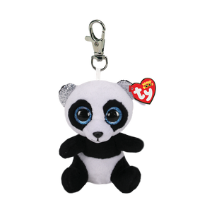 TY Beanie Boo's with Clip - BAMBOO - PANDA - Birthday JUNE 7 - BRAND NEW