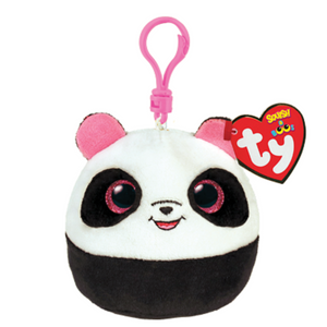 TY Squishy Beanies with Clip - BAMBOO - PANDA - Birthday June 7 - BRAND NEW IN STOCK