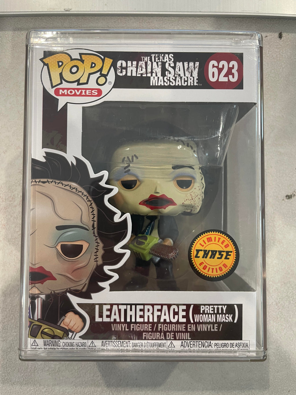 Funko Pop Vinyl ** CHASE ** - #623 LEATHERFACE (PRETTY WOMAN MASK)