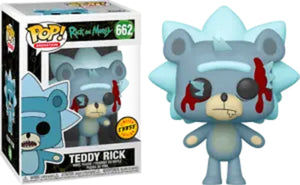 Funko Pop Vinyl ** CHASE ** - TEDDY RICK - RICK & MORTY - Inc Pop Protector