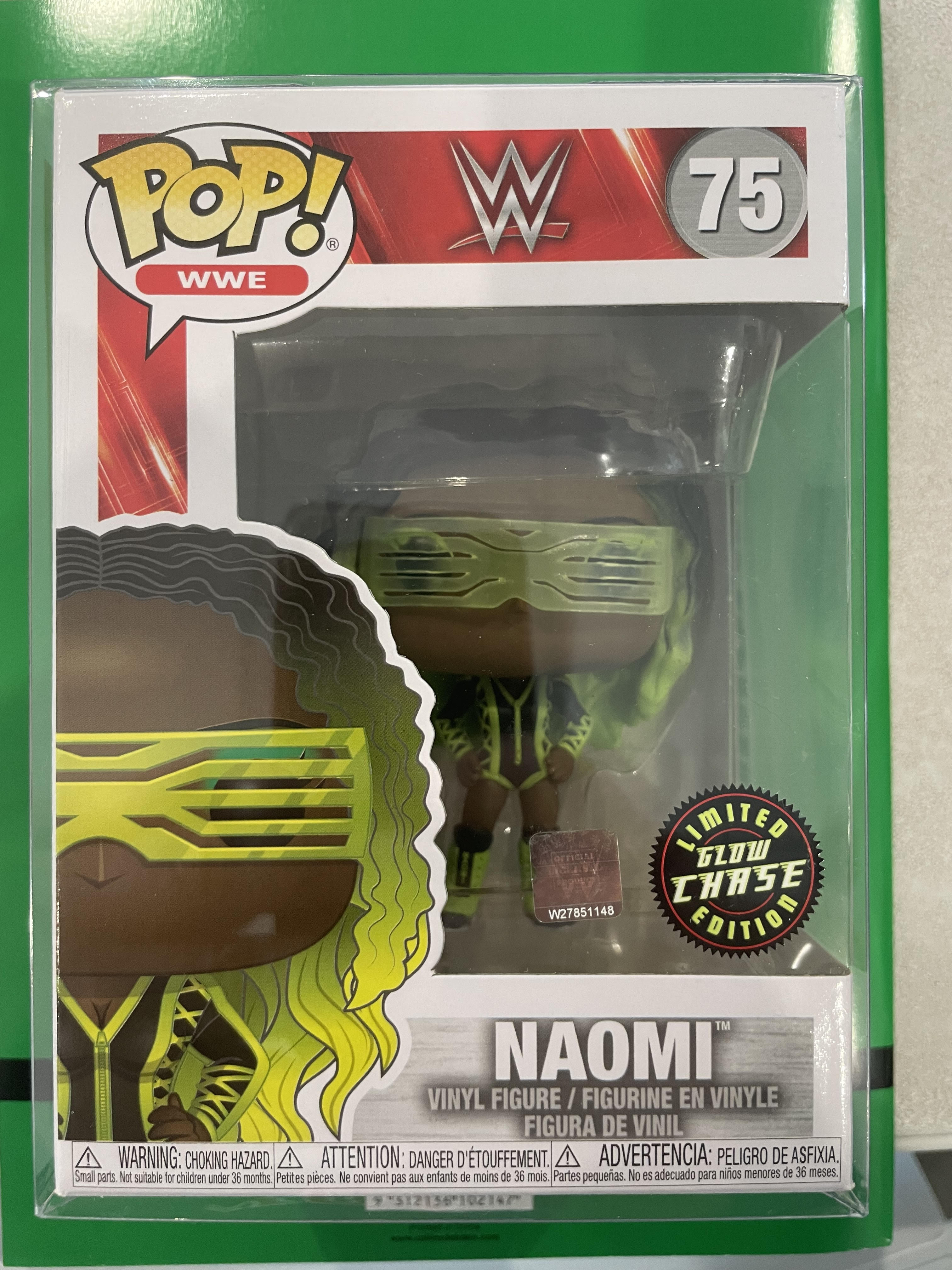 Funko Pop Vinyl ** CHASE ** - #75 NAOMI - WWE - Inc Pop Protector