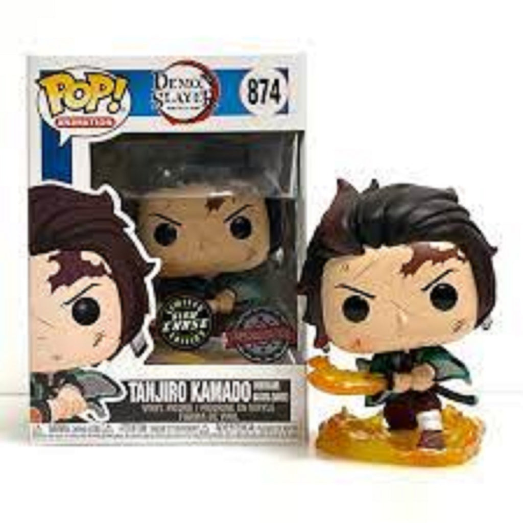 Funko Pop Vinyl ** CHASE ** - #874 TANJIRO KAMADO (HINOKAMI KAGURA DANCE) - DEMON SLAYER - CHASE