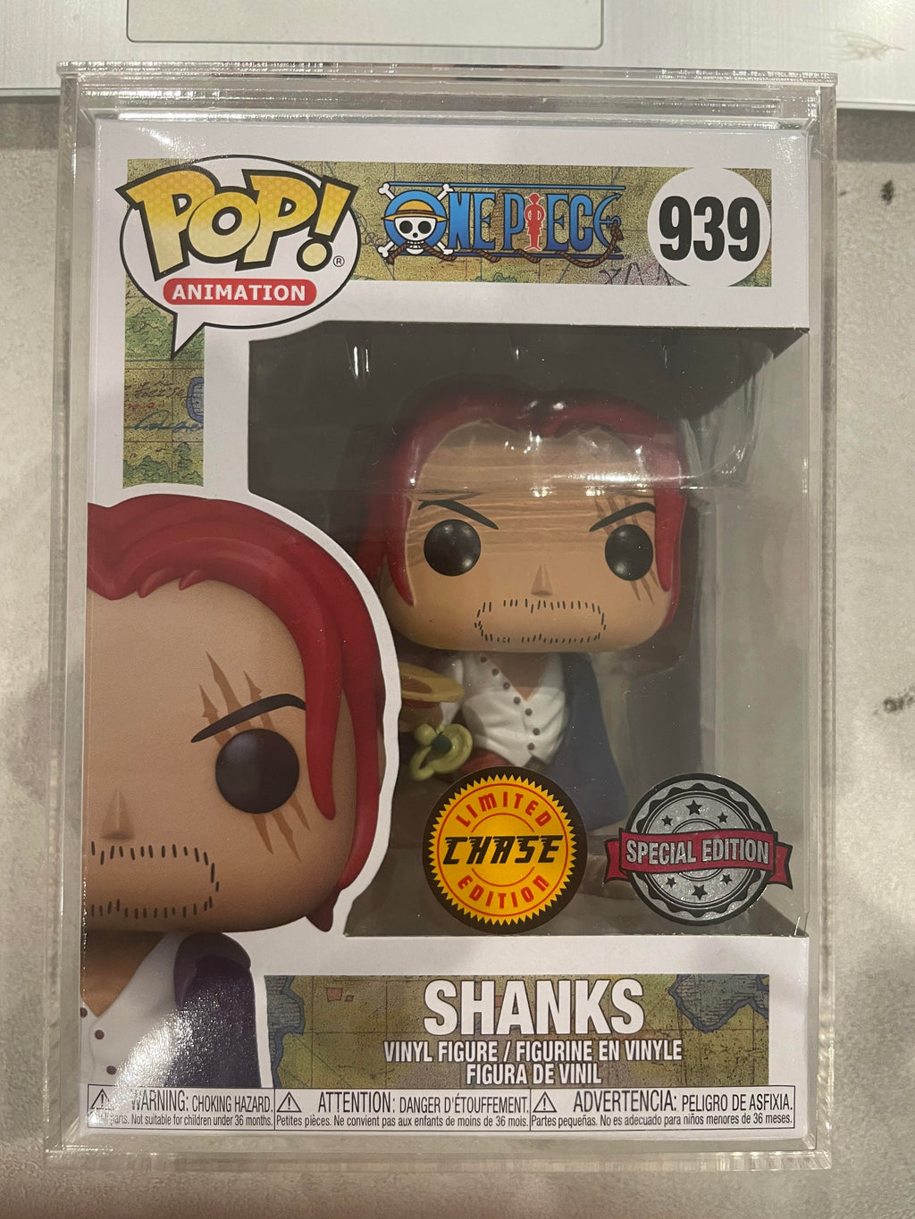 Funko Pop Vinyl ** CHASE ** - #939 SHANKS - ONE PIECE - CHASE