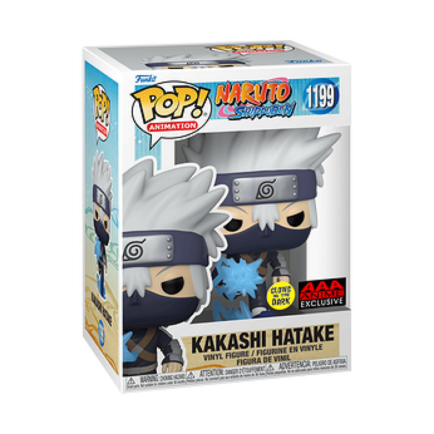 Funko Pop Vinyl ** CHASE ** - #1199 KAKASHI HATAKI - NARUTO - Inc Pop Protector