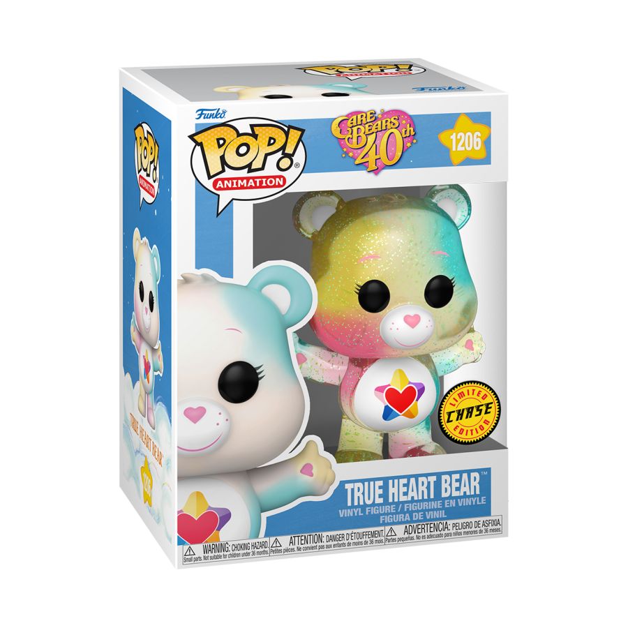 Funko Pop Vinyl ** CHASE ** - #1206 TRUE HEART BEAR - CARE BEARS - CHASE VARIANT