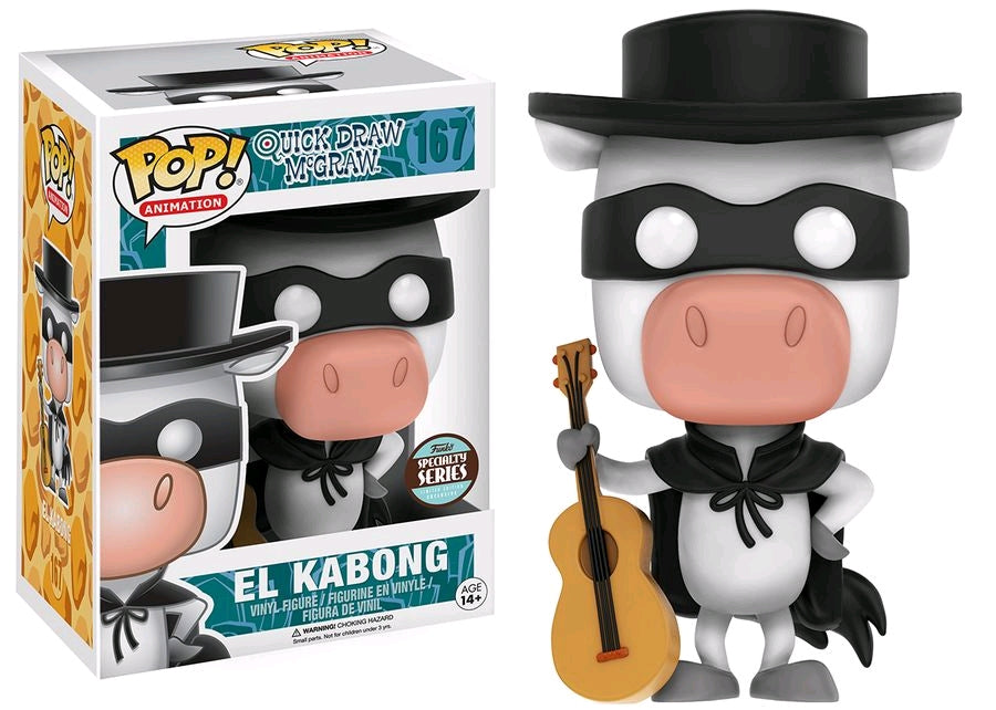 Funko Pop Vinyl #167 EL KABONG - QUICK DRAW McGRAW - HANNA BARBERA