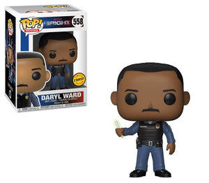 Funko Pop Vinyl - " CHASE "- #558 - DARYL WARD - NETFLIX BRIGHT - CHASE VARIANT