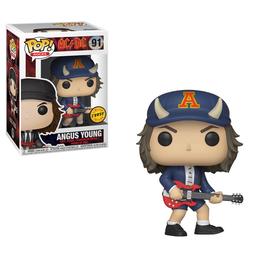 Funko Pop Vinyl #91 ANGUS YOUNG - AC/DC - ** CHASE VERSION **