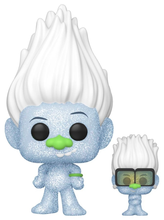 Funko Pop Vinyl #882 GUY DIAMOND WITH TINY - DIAMOND GLITTER - TROLLS WORLD TOUR