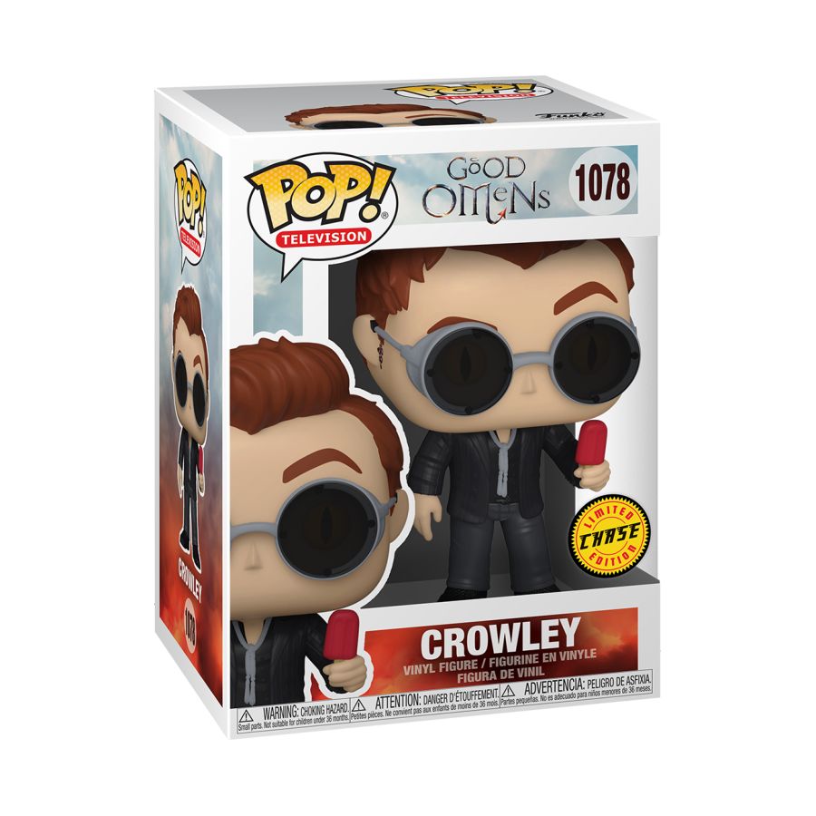 Funko Pop Vinyl - CHASE - CROWLEY - #1078 - GOOD OMENS - CHASE VARIANT