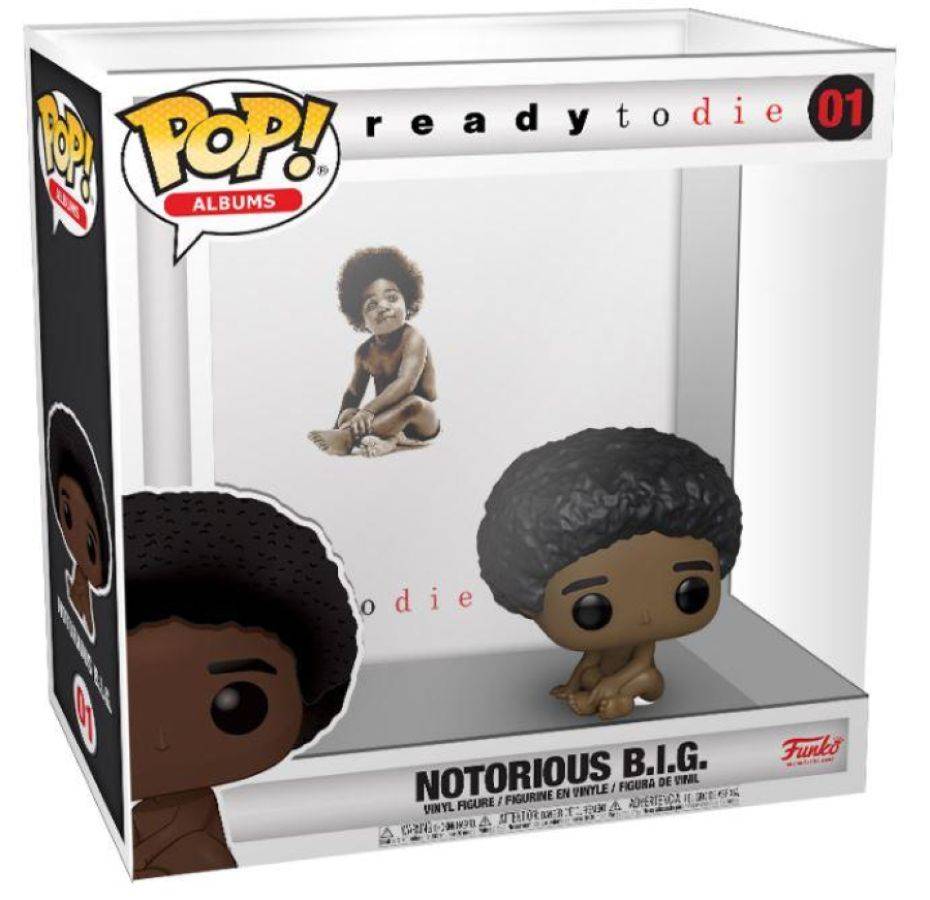 Funko Pop Vinyl #01 NOTORIOUS BIG - READY TO DIE - POP ALBUM with CASE