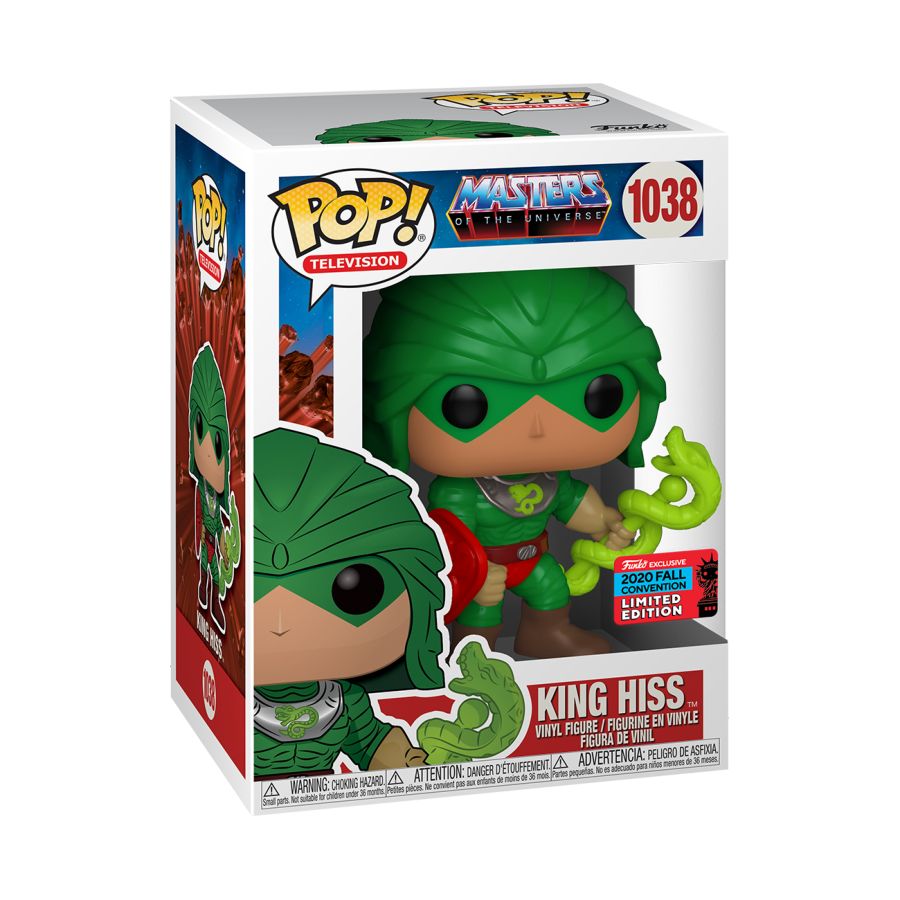 Funko Pop Vinyl #1038 KING HISS - Masters Of The Universe - NYCC 2020 Exclusive