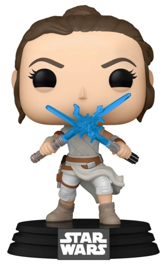 Funko Pop Vinyl #434 REY WITH 2 LIGHTSABERS - STAR WARS