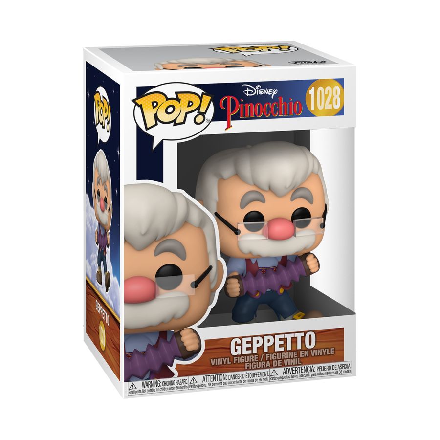 Funko Pop Vinyl #1028 GEPPETTO - Pinocchio 80th Anniversary