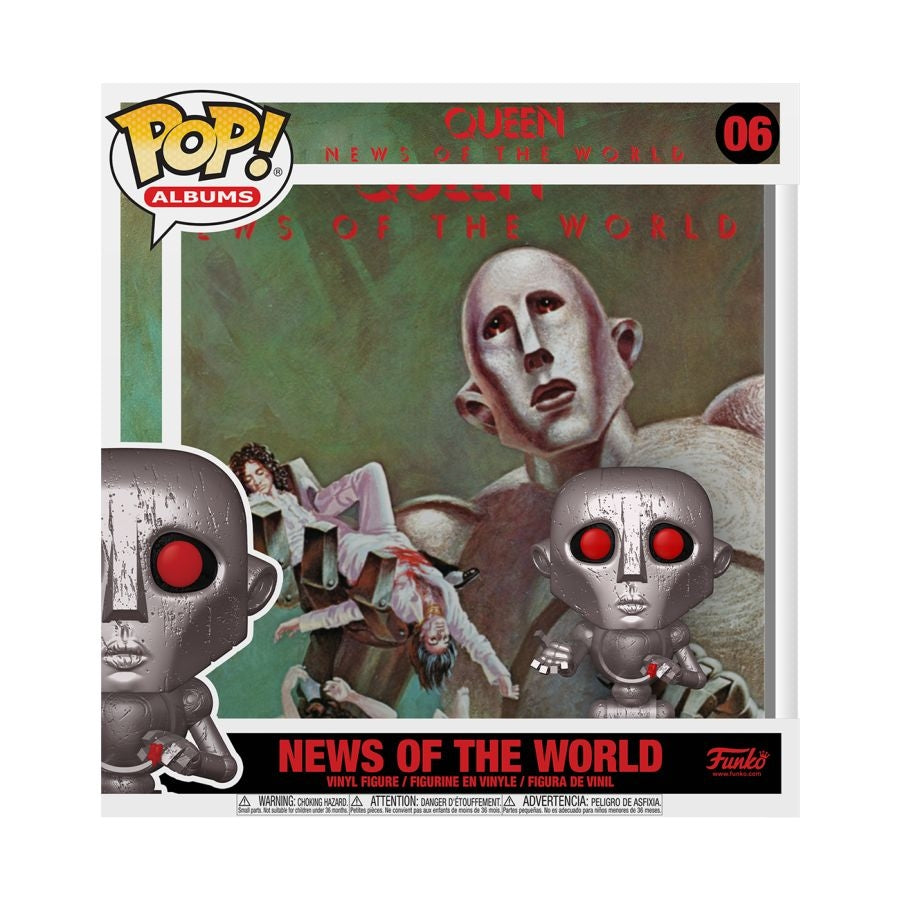 Funko Pop Vinyl #6 NEWS OF THE WORLD - QUEEN - POP ALBUM COVER