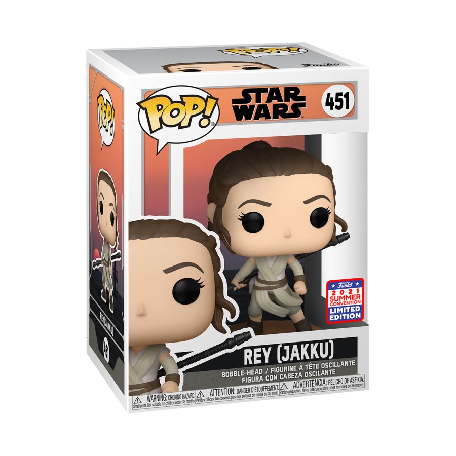 Funko Pop Vinyl #451 REY JAKKU - SDCC 21 EXCLUSIVE - STAR WARS