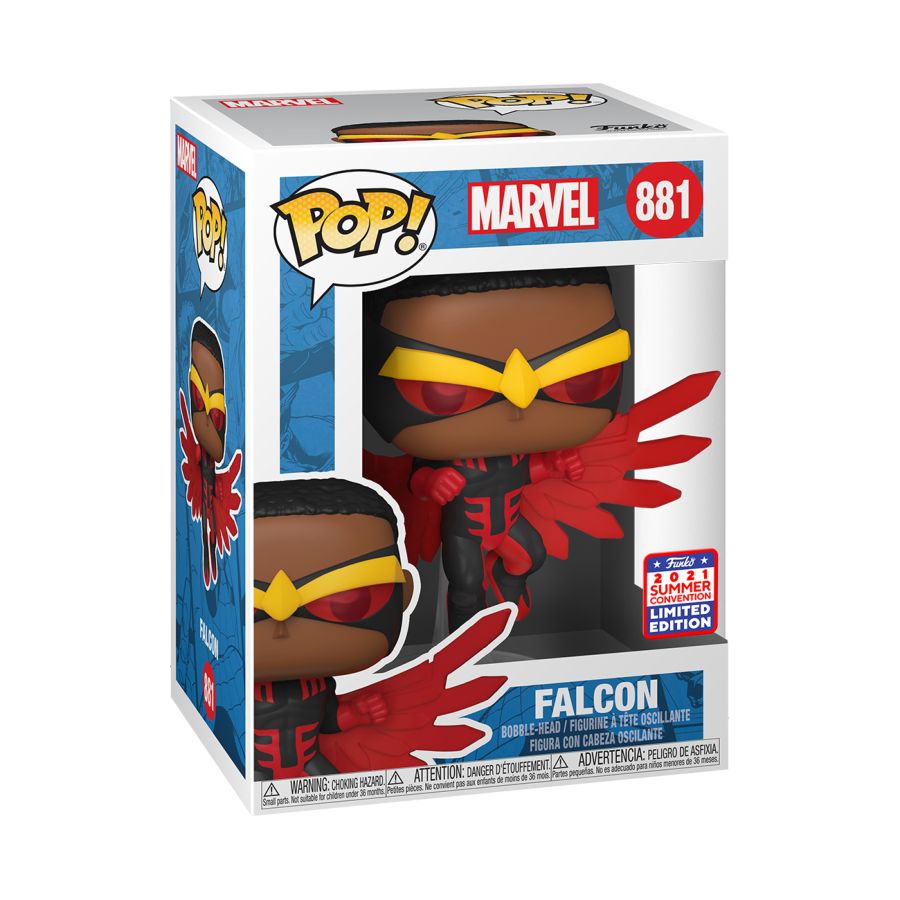 Funko Pop Vinyl #881 FALCON RED SUIT - SDCC 21 EXCLUSIVE