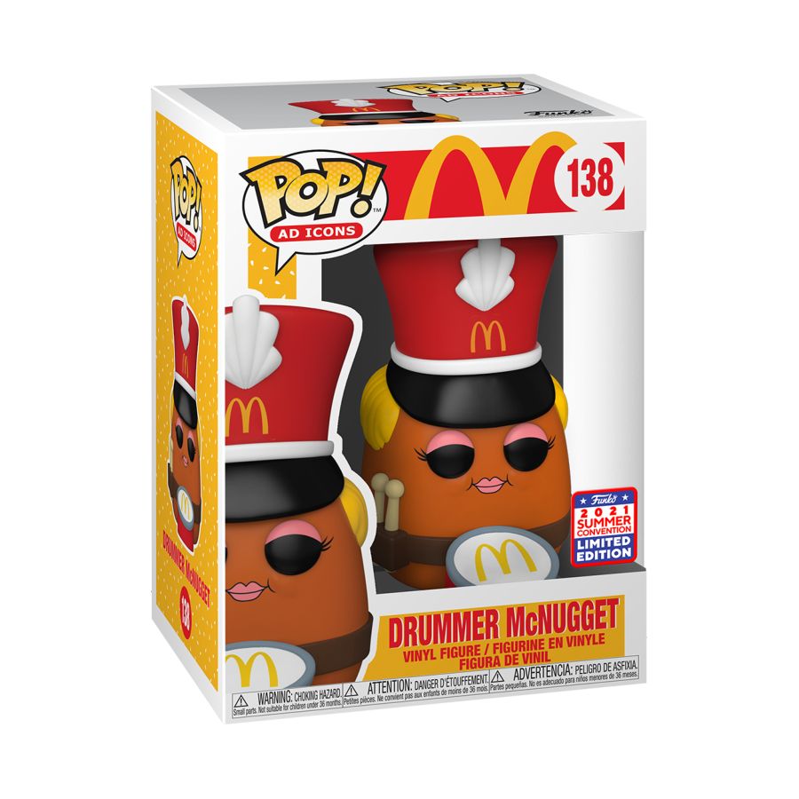 Funko Pop Vinyl #138 DRUMMER McNUGGET - McDONALDS - AD ICONS - SDCC 21 EXCLUSIVE