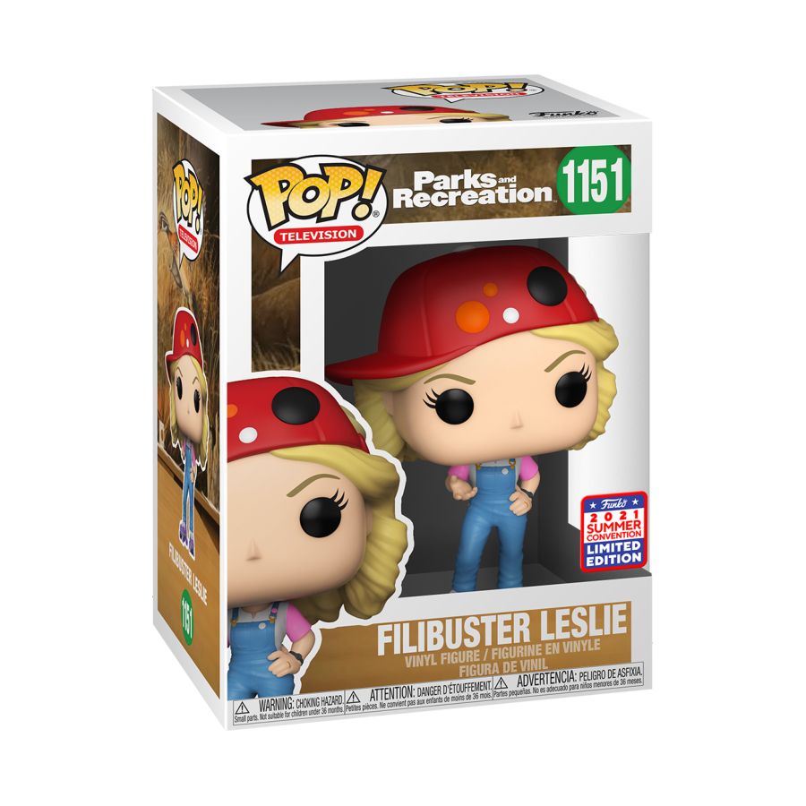 Funko Pop Vinyl #1151 LESLIE FILIBUSTER - SDCC 21 EXCLUSIVE - PARKS AND RECREATION