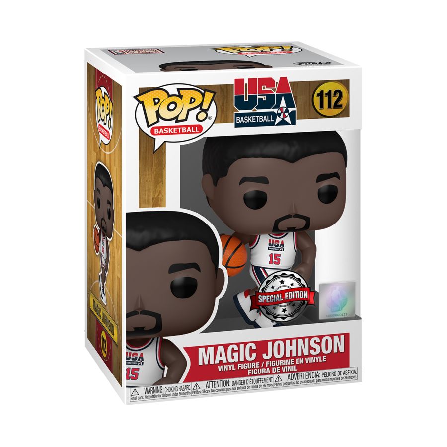 Funko Pop Vinyl #112 MAGIC JOHNSON - TEAM USA - NBA LEGENDS - US EXCLUSIVE - BASKETBALL