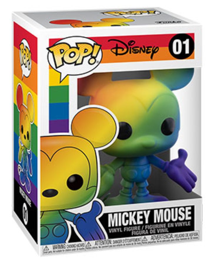 Funko Pop Vinyl #01 MICKEY MOUSE - RAINBOW PRIDE - DISNEY