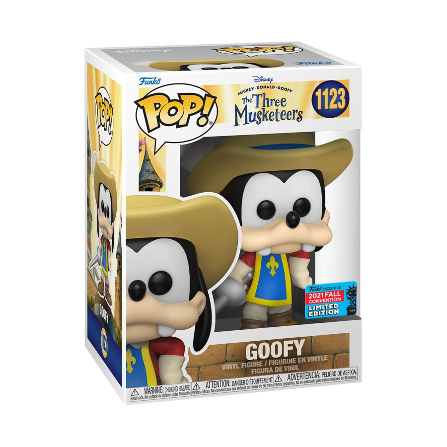 Funko Pop Vinyl #1123 GOOFY - The Three Musketeers - NYCC21 - US Exclusive