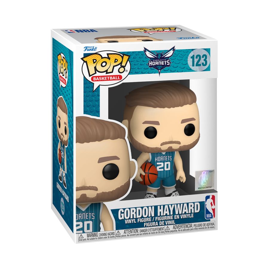 Funko Pop Vinyl #123 GORDON HAYWARD - TEAL JERSEY - HORNETS - NBA BASKETBALL