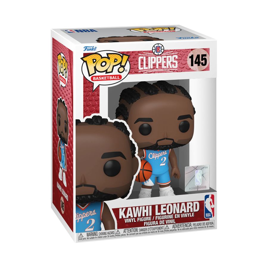 Funko Pop Vinyl #145 - KAWHI LEONARD - CLIPPERS - NBA - BASKETBALL - CE21 Exclusive