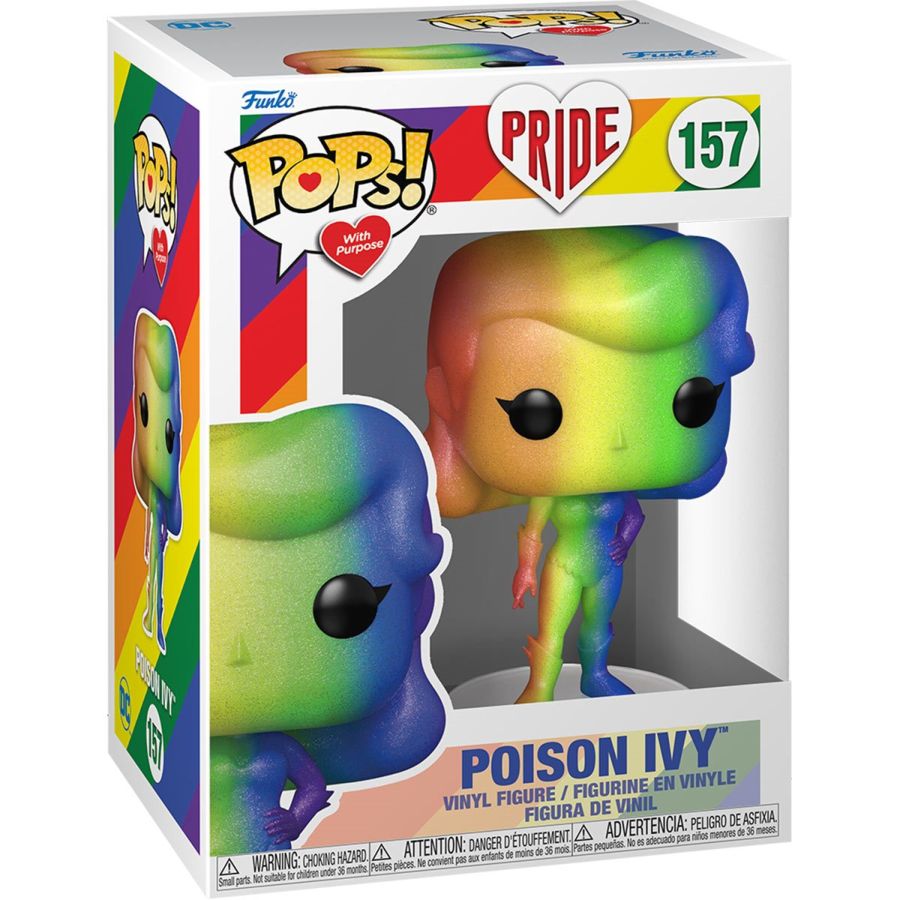 Funko Pop Vinyl #157 - POISON IVY - RAINBOW PRIDE - DC HEROES - BATMAN